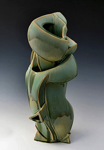 abstract clay sculpture