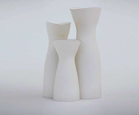 Ryota-Aoki - three white pitchers
