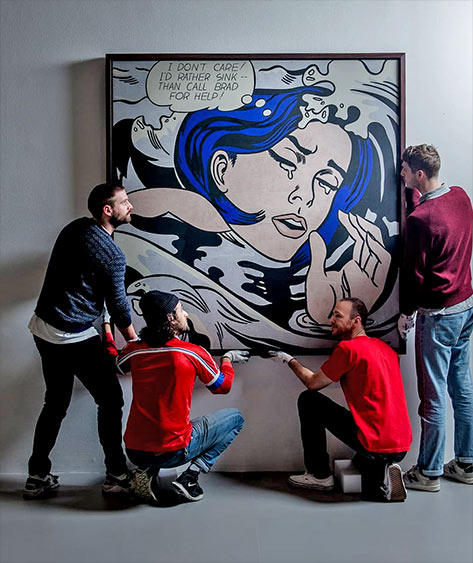 Roy Lichtenstein American 1923–97 Drowning girl 1963 oil and synthetic polymer paint on canvas