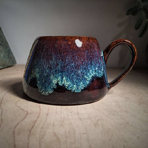 Andromeda Crystal Mug Handmade Mug for a Unique and Artistic Way to Enjoy  Your Favorite Hot Beverage With a Touch of Natural Beauty 