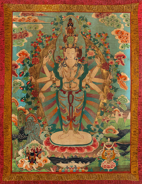 Tibetan Mandala Thangka 19th-century