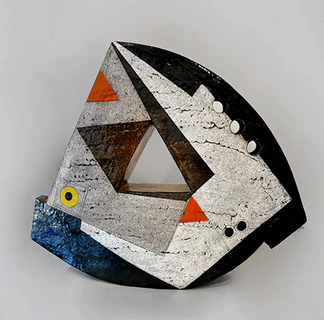 Contemporary-Abstract-sculpture,-Sheryl-Zacharia,-Rocking-Triangle--