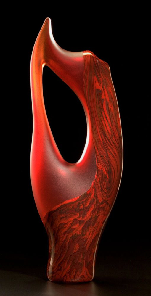 Red-Glass-Vilano-Sculpture-by-KatzGlassDesign-on-Etsy,